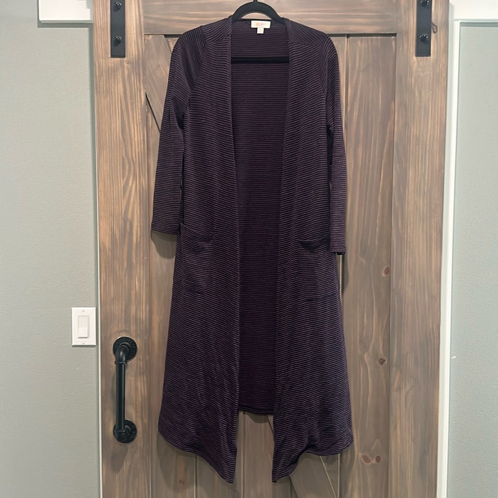Lularoe Sarah Cardigan in Purple